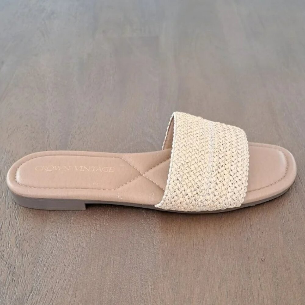 Crown Vintage Avelia Sandal - Color: Beige - Size: 9